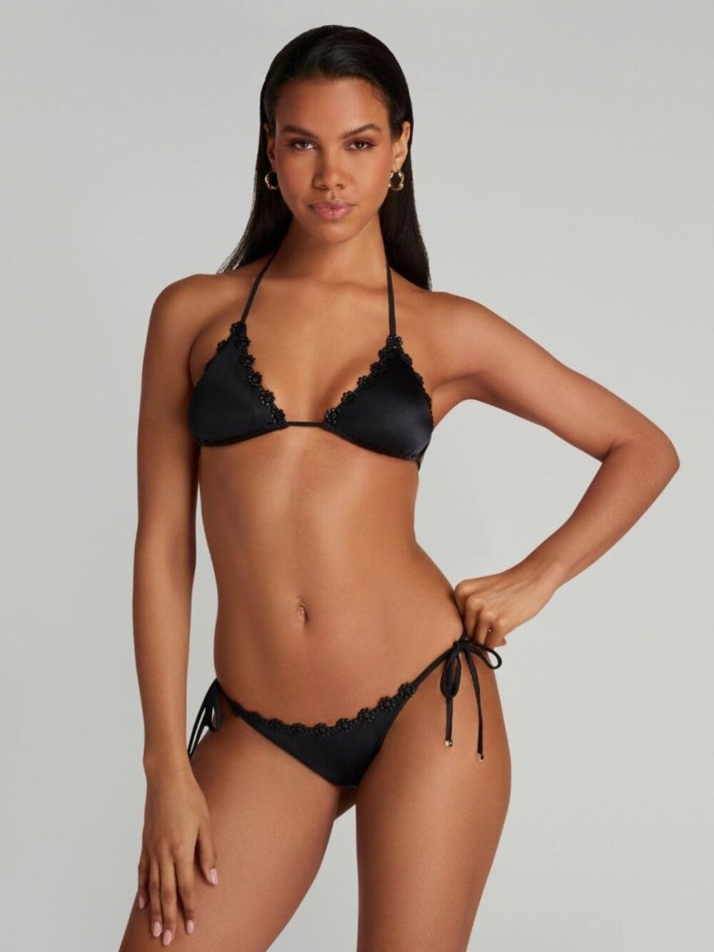 Agent Provocateur Maiya Black Bikini Set 3/4 NWT